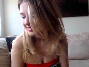 Bewitching sexy golden-haired with creamy muff